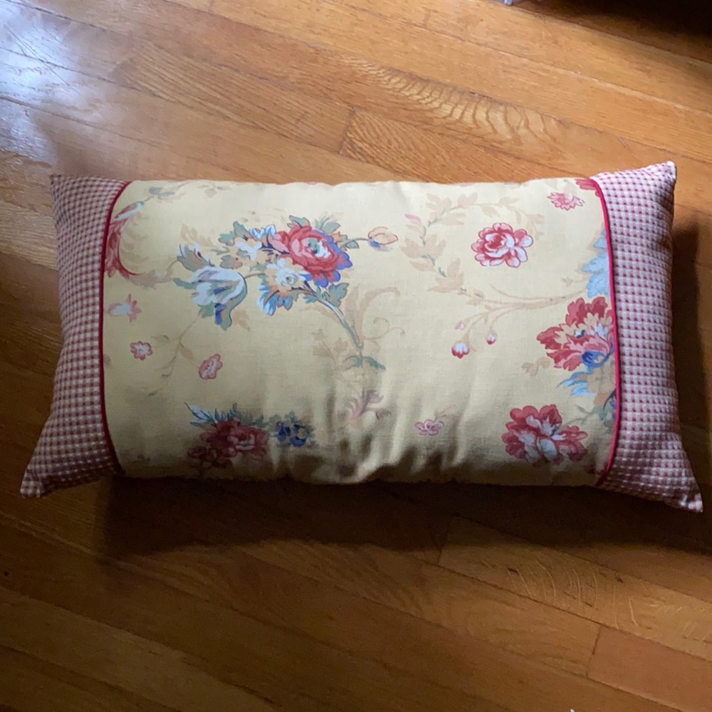 Custom waverly fabric pillow